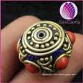 The latest fashion gold buddhism space copper beads